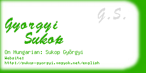 gyorgyi sukop business card